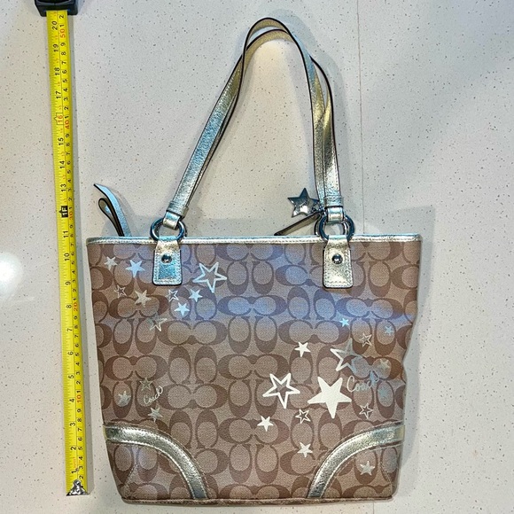 Coach Brown and Gold Women's Tote Bag - Picture 1 of 8
